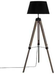 Lampă de podea reglabilă Runo Atmosphera E27, maro-negru, D46x145 cm