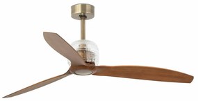 Ventilator cu telecomanda DECO FAN M auriu/maro