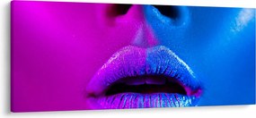 Tablou - Imaginea buzelor colorate (120x50 cm)