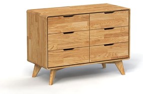 Comodă joasă din stejar 90x63 cm Greg - The Beds