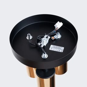 Spot Sollux SL.1385 WINX 3xGU10/10W/230V negru/auriu