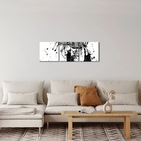 Tablou - Spectacol de modă (cu ceas) (90x30 cm)