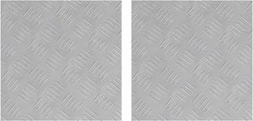 vidaXL Trepte Pătrat 2 pcs Argintiu 40 x 40 cm Aluminiu