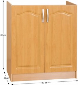 Dulap de bucătărie, Inferior, Cu două uşi, Arin LORA MDF NEW S80ZL