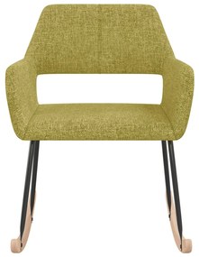 330361 vidaXL Scaun balansoar, verde, material textil