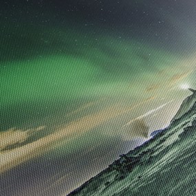 Tablou cu Aurora Borealis (90x60 cm)