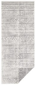 Covor adecvat pentru exterior NORTHRUGS Biri, 80 x 350 cm, gri-crem
