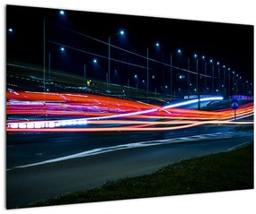 Tabloul orașului nocturn (90x60 cm)