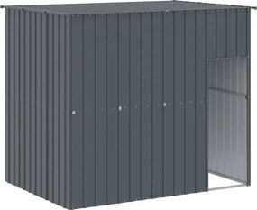 vidaXL Cușcă câine cu acoperiș antracit 214x153x181 cm oțel galvanizat