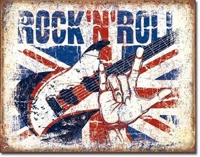 Placă metalică Rock n Roll, ( x  cm)