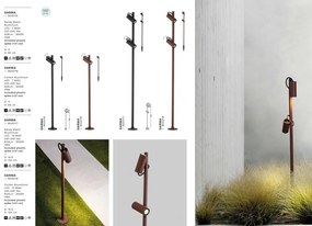 Stalp exterior Spot directionabil IP65 DARMA 2 H-122cm