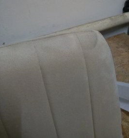 OFERTA Scaun din catifea crem LAVA II. calitate