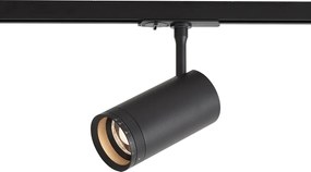Spot modern negru pentru sistem de șină monofazat, cu LED, rotativ și înclinabil - Iconic Zoom