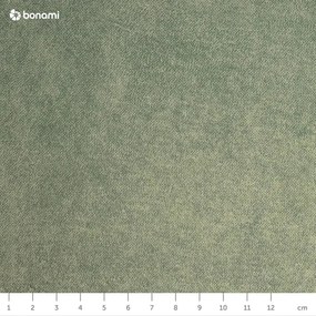 Pat matrimonial verde tapițat cu somieră 160x200 cm Tulsa – Ropez