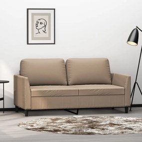 Canapea cu 2 locuri, cappuccino, 140 cm, piele ecologica