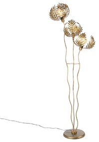 Lampă de podea vintage aurie 182 cm 3 lumini - Botanica