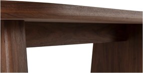 Masă de dining cu aspect de lemn de nuc 100x200 cm Blair – MOME