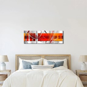 Tablou abstract (cu ceas) (90x30 cm)