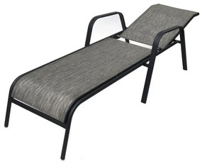 Șezlong de grădină metal ZWC-52 gri