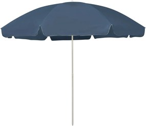 vidaXL Umbrelă de soare de plajă, albastru, 300 cm
