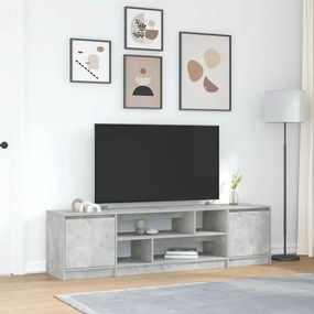 vidaXL Comodă TV, gri beton, 188,5x41x50 cm, lemn prelucrat