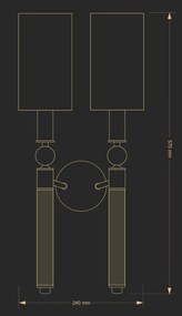 Aplica eleganta design clasic realizata manual Lea