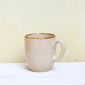 Cana Gardena din ceramica crem 9 cm