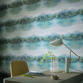 Tapet Lakeside, Fern Green Luxury Landscape, 1838 Wallcoverings, 5.3mp / rola