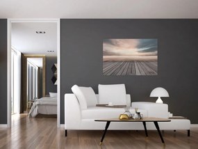 Tablou - Pier la apus de soare (90x60 cm)