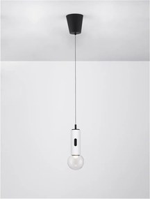 Pendul LED design minimalist CHRONOS alb