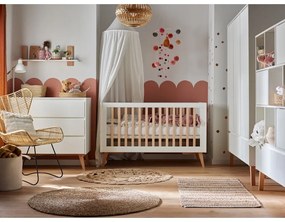 Comodă pentru copii Pinio Swing, 100 x 92 cm, alb