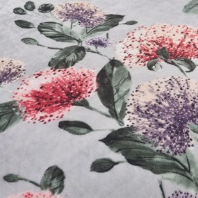 Lenjerie de pat gri deschis din micropluș/cocolino pentru pat de o persoană 140x200 cm Margot – My House