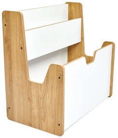Raft Crane MDF alb-natural 57x34x44 cm