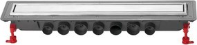 Set rigola dus plus capac Wirquin Venisio Expert finisaj inox 70 cm