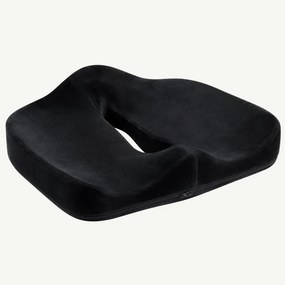 Perna ortopedica sezut memory foam cu ventilatie ORTO COCCIS Ventilation, husa catifea, fermitate normala