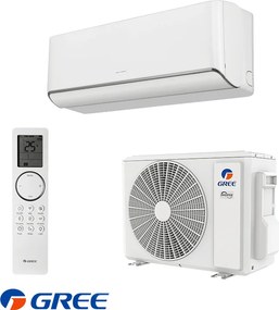 Aparat de aer conditionat inverter Gree Airy GWH09AVCXB-K6DNA1B, 9000 BTU, 19 m², A+++, Wi-Fi, R-32, Alb