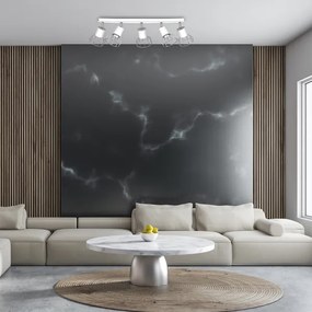 Spot DANTE 5xGU10/25W/230V alb/crom lucios