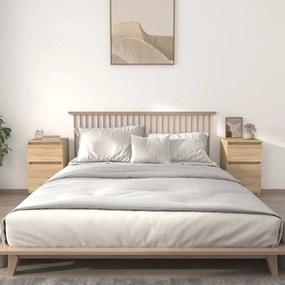 vidaXL Noptiere, 2 buc., stejar sonoma, 40x35x70 cm, lemn prelucrat