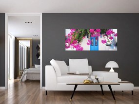 Tablou - Casă tradițională grecească (120x50 cm)