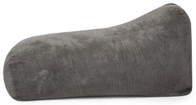 Fotoliu bean bag crem cu tapițerie din catifea reiată Snug Long 140 – SLOWDOWN