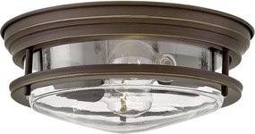 Quintiesse QN-HADRIAN-FS-OZ-CLEAR Plafonieră de tavan pentru exterior HADRIAN, 2 x E27, max. 40 W, 230 V, IP44, bronz
