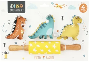 Set de copt pentru copii La Cucina Dino, 4 bucăți