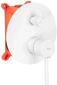 Baterie pentru cadă Rea Lungo White Matt + Box