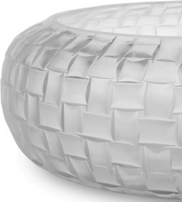 Vas decorativ design LUX realizat manual din sticla Varese frosted