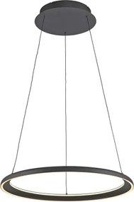 Schöner Wohnen 15570-18-LED QUILLO, lustră suspendată pe cablu LED, dimabilă, 36 W, 230 V, Ø 60 cm, negru