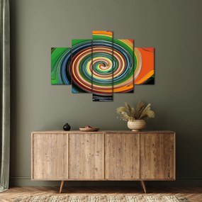 Tablou abstract - spirala colorata (150x105 cm)