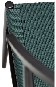 Scaun de dining negru/turcoaz Sava – DAN-FORM Denmark