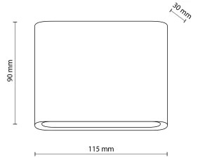 Aplică LED de exterior ARWENA 2xLED/3W/230V IP54 negru