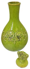 Vaza ceramica verde, Avellino, 35cm