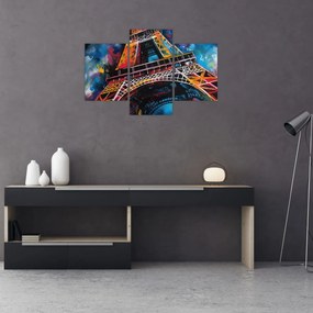 Tablou - Pictură a Turnului Eiffel II. (90x60 cm)